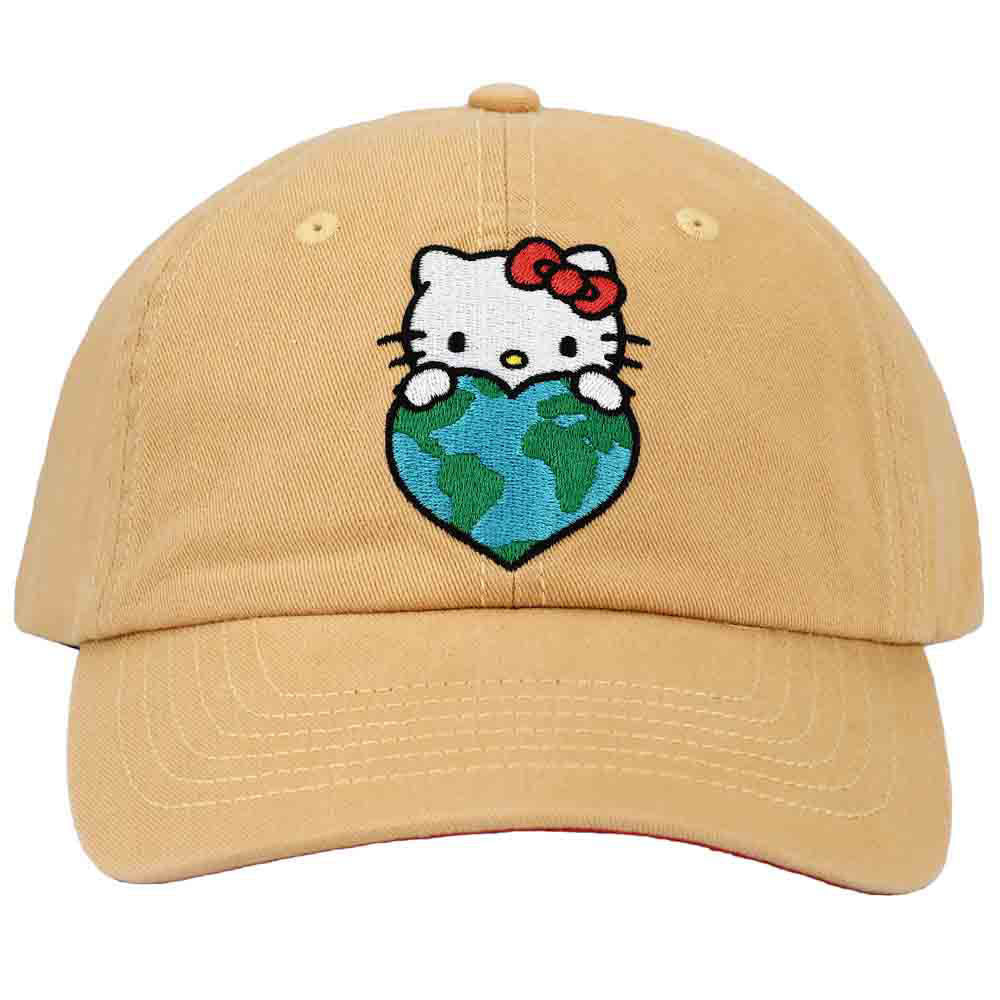 Hello Kitty Love Earth Embroidered Hat