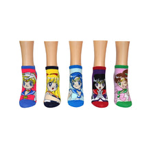 Load image into Gallery viewer, Sailor Moon Character 5 Pair Pack Lowcut Sock
