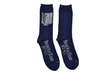 Load image into Gallery viewer, Attack on Titan Scout Regiment 2 Pair Crew Socks
