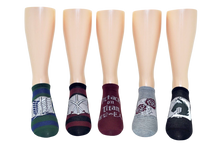 Load image into Gallery viewer, Attack on Titan Regiment 5 Pair Pack of Lowcut Socks
