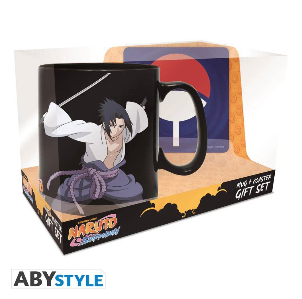Naruto Shippuden Heat Change Mug & Coaster Gift Set