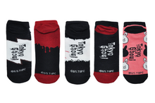 Load image into Gallery viewer, Tokyo Ghoul Kaneki 5 Pair Lowcut Socks
